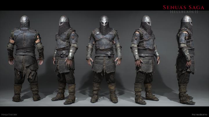 Armored Slaver body 360 render - Hellblade 2