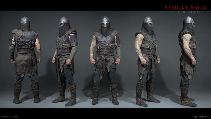 Armored Slaver body 360 render - Hellblade 2
