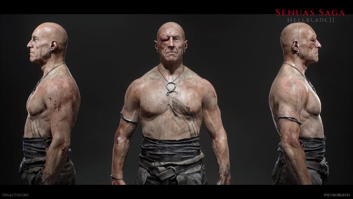 Slaver bust 360 render - Hellblade 2