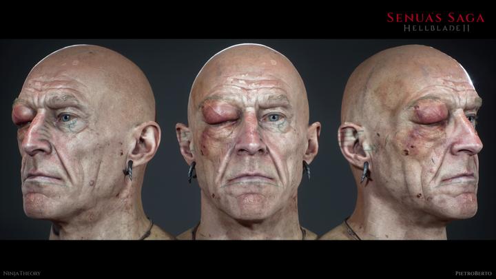 Slaver head 360 render - Hellblade 2