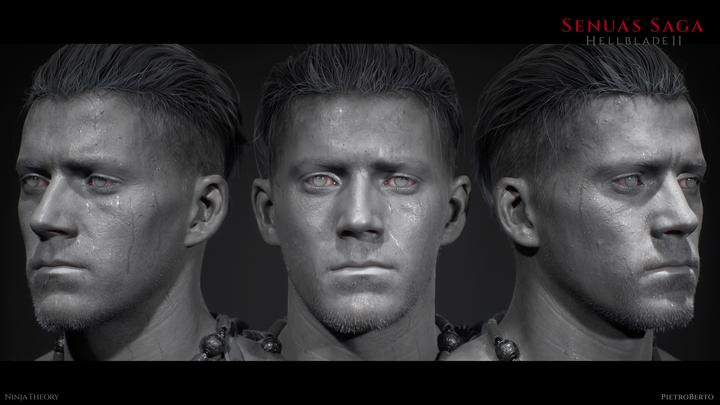 Thorgest clay head render - Hellblade 2